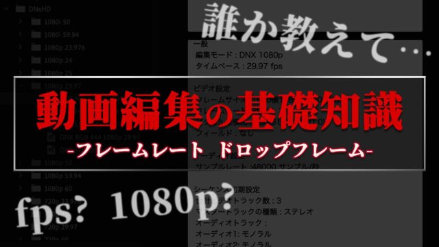 動画編集の基礎知識 フレームレートとドロップフレーム ゴルデザブログ 映像制作とライフスタイル