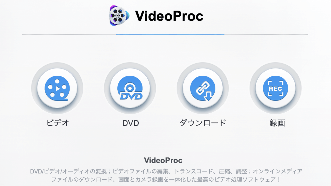 VideoProc機能